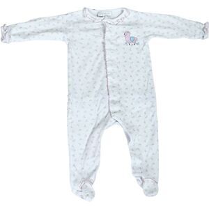 Magnolia Baby Girls Embroidered Pima Cotton Llama One Piece Footie. 3 Months.